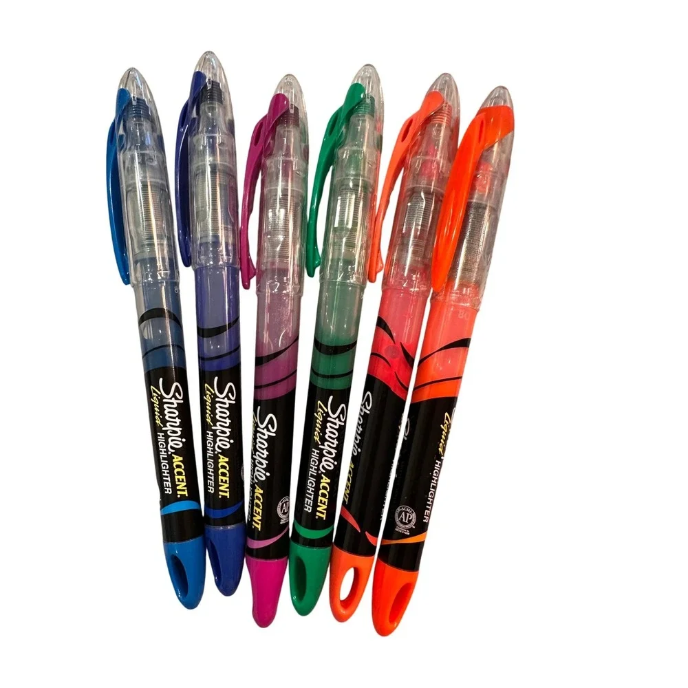 Sharpie Permanent Markers and Liquid Highlighters Set of 18 with Storage Case